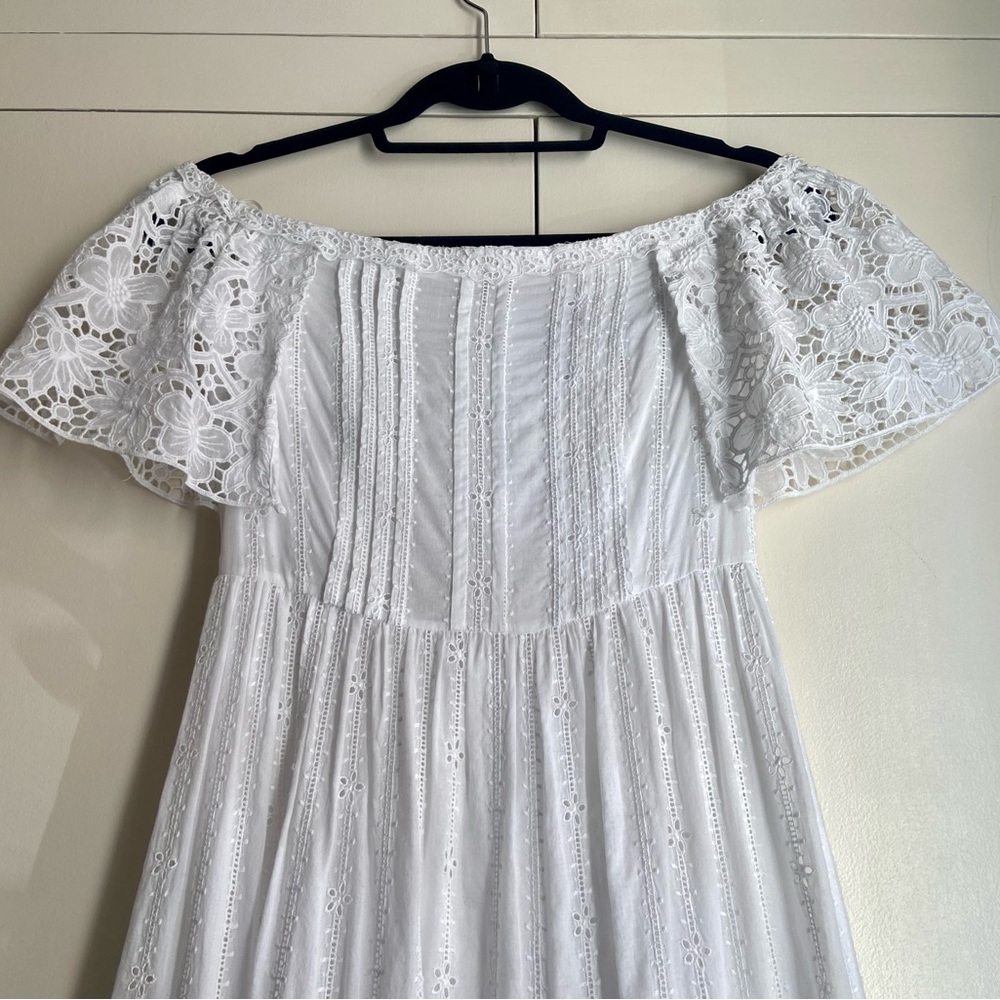 Valentino White Summer Tiered Maxi Dress Spa Collection - Picture 5 of 10